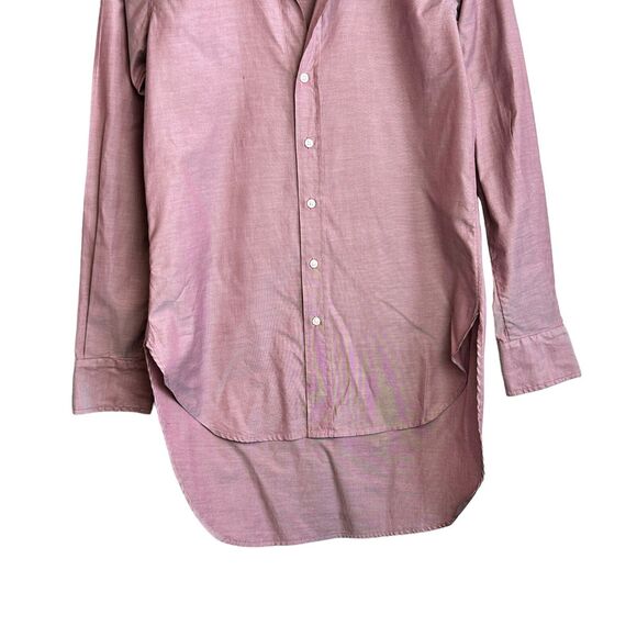 Frank Eileen Shirt Womens XS Red Plaid Grayson Relaxed Lightweight Button Up Top - Picture 3 of 8